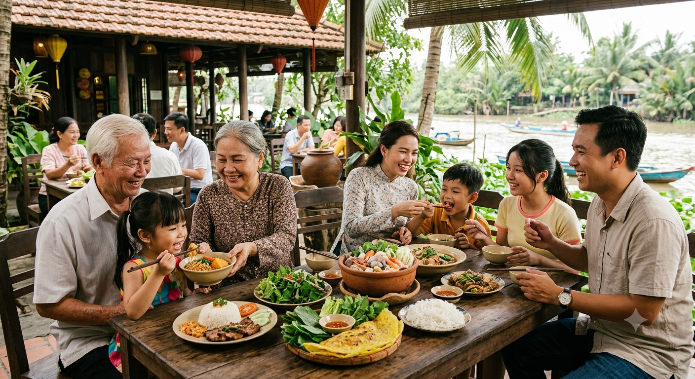 Tiêu chí chọn quán ăn Bến Tre phù hợp cho mọi lứa tuổi