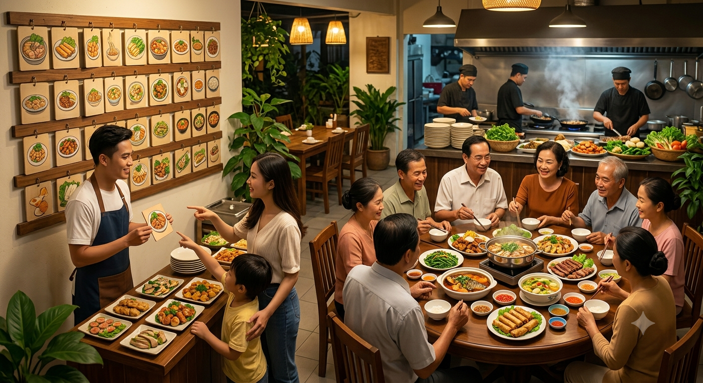 Thực đơn đa dạng và dễ điều chỉnh